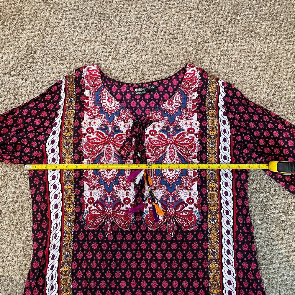 Nwot Size Large Ananda's Collection Bohemian Tuni… - image 6